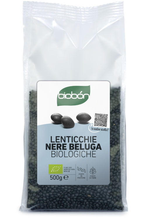 Lenticchie nere beluga biologiche