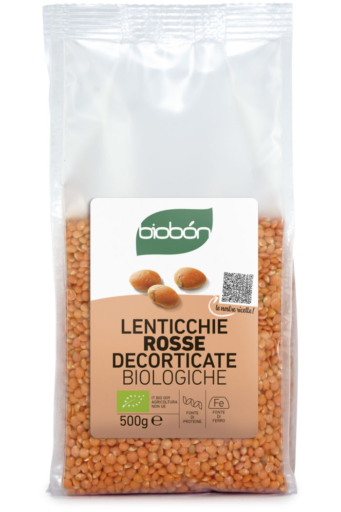 Lenticchie Rosse decorticate biologiche