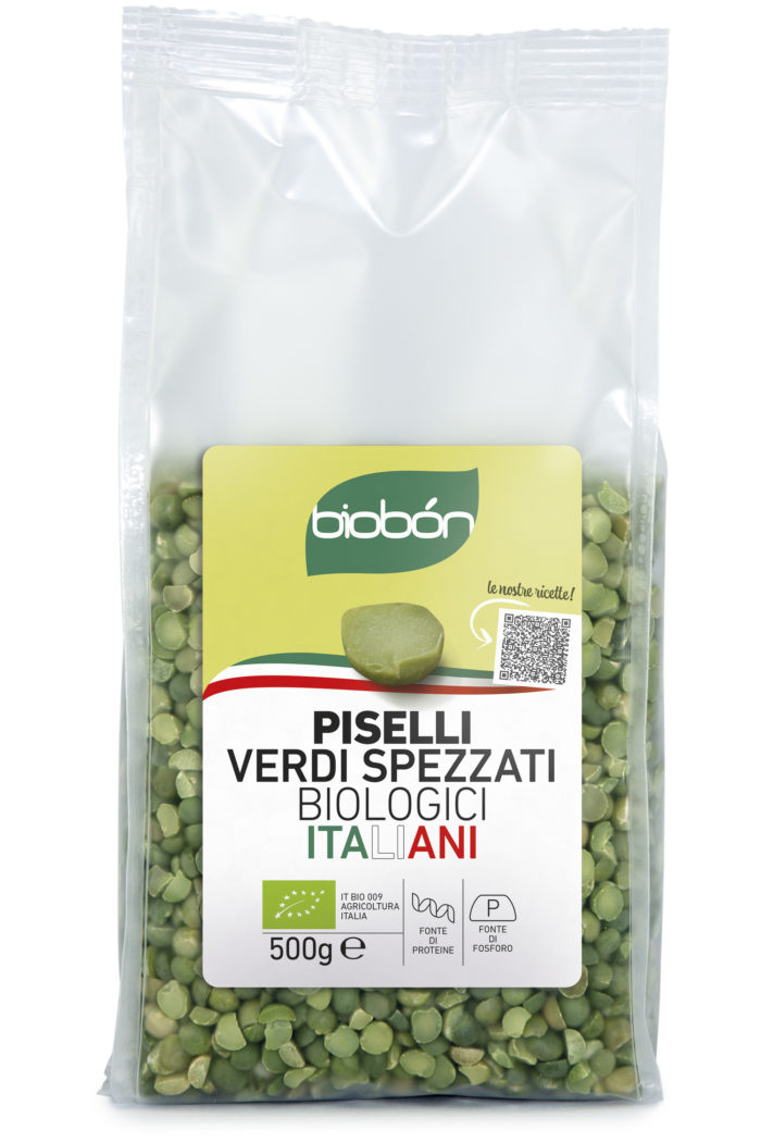 Piselli verdi spezzati biologici