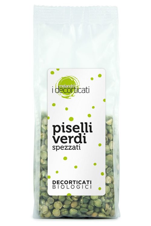 Piselli verdi spezzati decorticati biologici