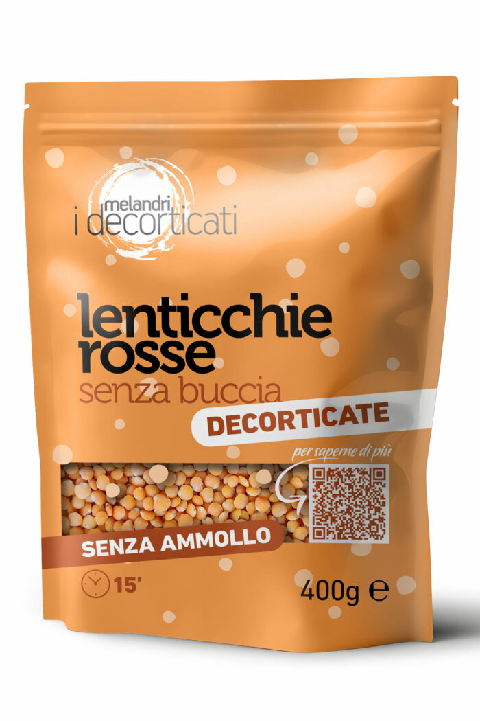 Lenticchie rosse senza buccia decorticate