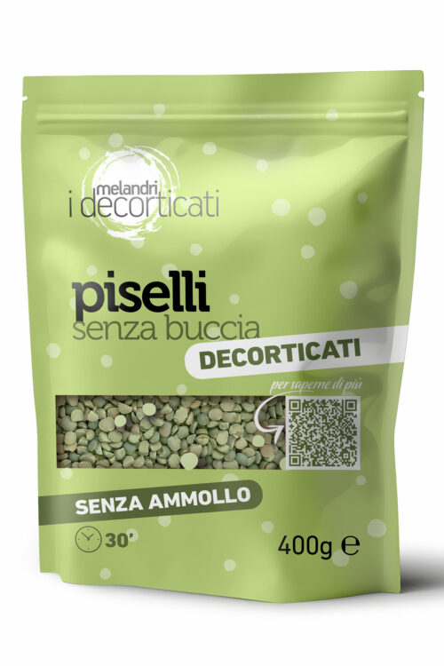 Piselli senza buccia decorticati
