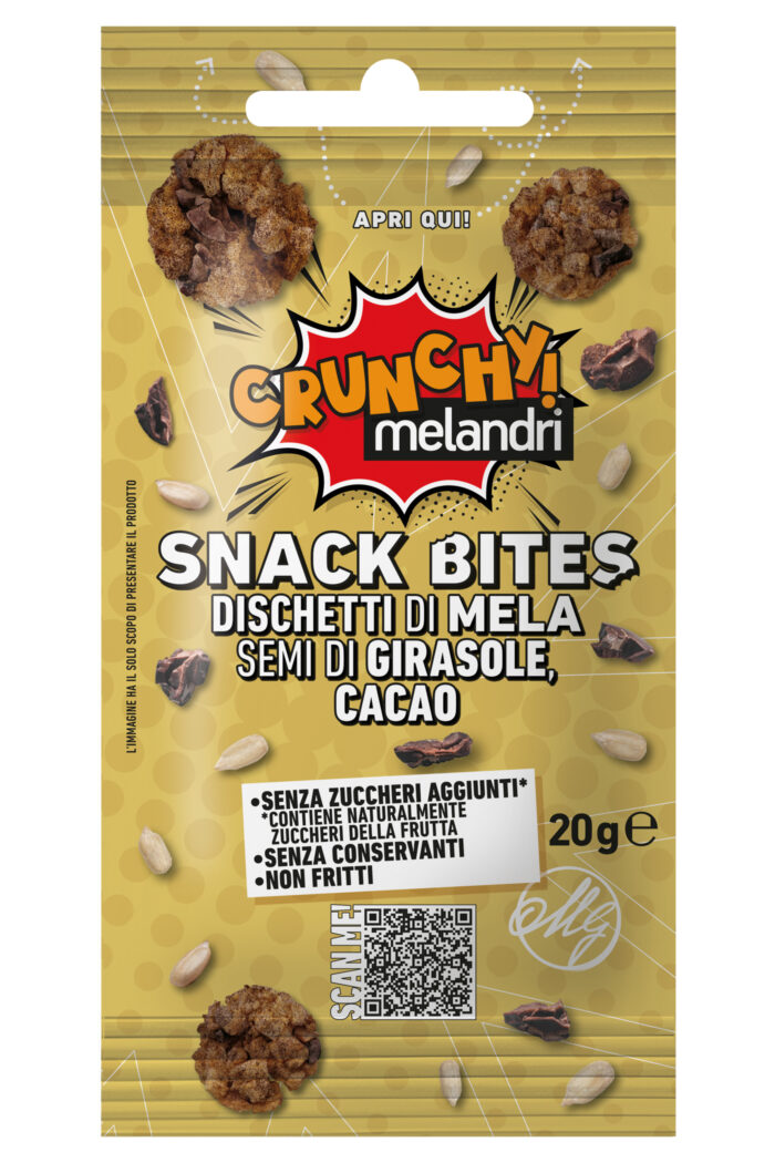 SNACK BITES DI MELA  - SEMI DI GIRASOLE E CACAO