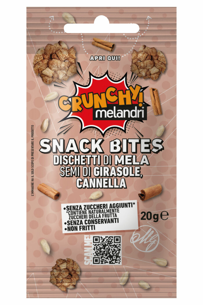 SNACK BITES DI MELA  - SEMI DI GIRASOLE E CANNELLA